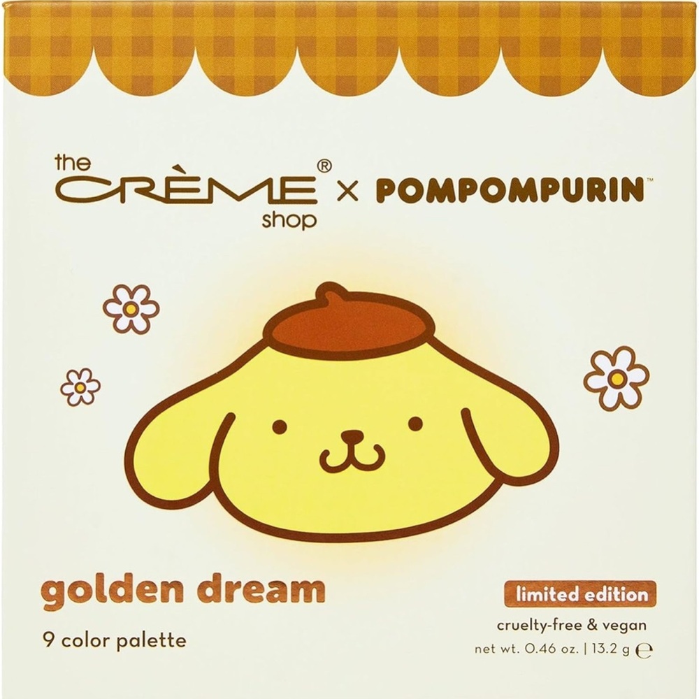 The Crème Shop x Pompompurin Golden Dream Palette